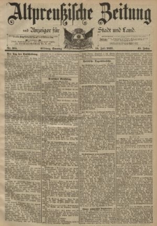 Altpreussische Zeitung, Nr. 165 Sonntag 16 Juli 1893, 45. Jahrgang