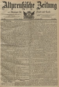 Altpreussische Zeitung, Nr. 166 Dienstag 18 Juli 1893, 45. Jahrgang