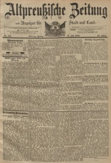Altpreussische Zeitung, Nr. 169 Freitag 21 Juli 1893, 45. Jahrgang