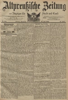 Altpreussische Zeitung, Nr. 170 Sonnabend 22 Juli 1893, 45. Jahrgang