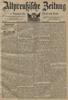 Altpreussische Zeitung, Nr. 172 Dienstag 25 Juli 1893, 45. Jahrgang