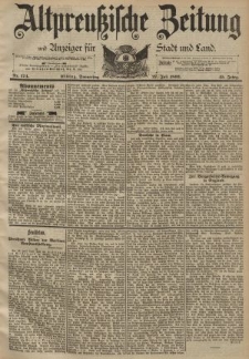Altpreussische Zeitung, Nr. 174 Donnerstag 27 Juli 1893, 45. Jahrgang