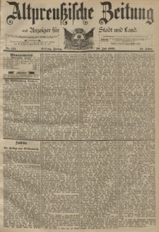 Altpreussische Zeitung, Nr. 175 Freitag 28 Juli 1893, 45. Jahrgang