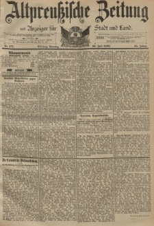 Altpreussische Zeitung, Nr. 177 Sonntag 30 Juli 1893, 45. Jahrgang