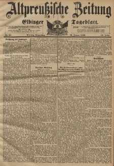 Altpreussische Zeitung, Nr. 13 Donnerstag 16 Januar 1896, 48. Jahrgang