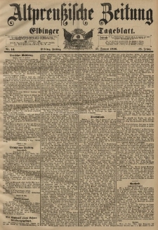 Altpreussische Zeitung, Nr. 14 Freitag 17 Januar 1896, 48. Jahrgang