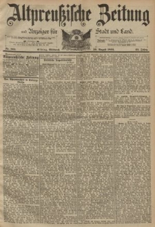 Altpreussische Zeitung, Nr. 203 Mittwoch 30 August 1893, 45. Jahrgang