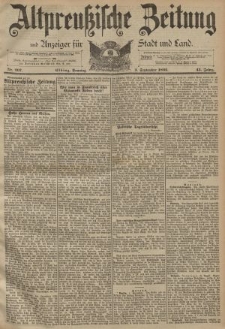 Altpreussische Zeitung, Nr. 207 Sonntag 3 September 1893, 45. Jahrgang