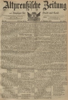 Altpreussische Zeitung, Nr. 211 Freitag 8 September 1893, 45. Jahrgang