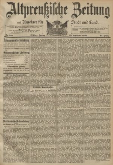 Altpreussische Zeitung, Nr. 223 Freitag 22 September 1893, 45. Jahrgang