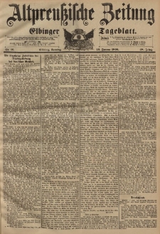 Altpreussische Zeitung, Nr. 16 Sonntag 19 Januar 1896, 48. Jahrgang