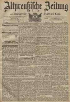 Altpreussische Zeitung, Nr. 225 Sonntag 24 September 1893, 45. Jahrgang