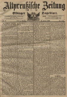 Altpreussische Zeitung, Nr. 17 Dienstag 21 Januar 1896, 48. Jahrgang
