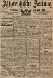 Altpreussische Zeitung, Nr. 19 Donnerstag 23 Januar 1896, 48. Jahrgang