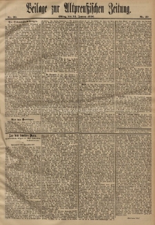 Altpreussische Zeitung, Nr. 20. 24 Januar 1896, 48. Jahrgang