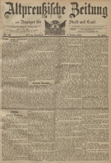 Altpreussische Zeitung, Nr. 236 Sonnabend 7 Oktober 1893, 45. Jahrgang