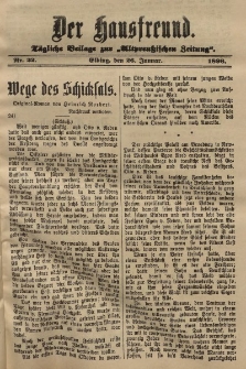Altpreussische Zeitung, Nr. 22 .26 Januar 1896, 48. Jahrgang