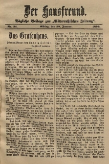 Altpreussische Zeitung, Nr. 24 . 29 Januar 1896, 48. Jahrgang