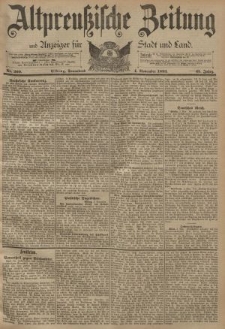 Altpreussische Zeitung, Nr. 260 Sonnabend 4 November 1893, 45. Jahrgang