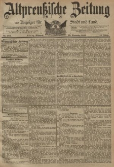 Altpreussische Zeitung, Nr. 280 Mittwoch 29 November 1893, 45. Jahrgang