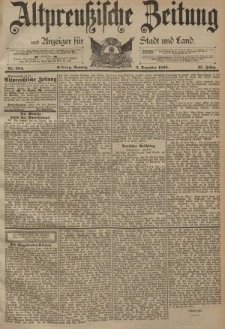 Altpreussische Zeitung, Nr. 284 Sonntag 3 Dezember 1893, 45. Jahrgang