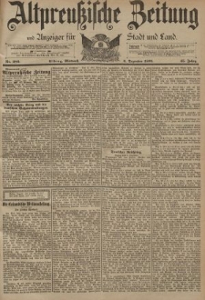 Altpreussische Zeitung, Nr. 286 Mittwoch 6 Dezember 1893, 45. Jahrgang