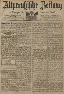 Altpreussische Zeitung, Nr. 287 Donnerstag 7 Dezember 1893, 45. Jahrgang