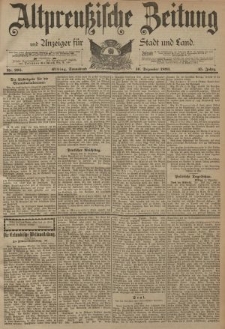 Altpreussische Zeitung, Nr. 295 Sonnabend 16 Dezember 1893, 45. Jahrgang