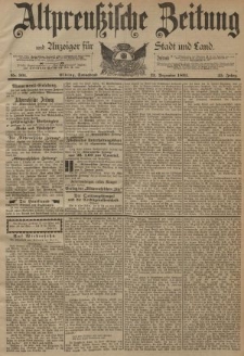 Altpreussische Zeitung, Nr. 301 Sonnabend 23 Dezember 1893, 45. Jahrgang