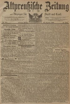 Altpreussische Zeitung, Nr. 304 Freitag 29 Dezember 1893, 45. Jahrgang