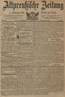 Altpreussische Zeitung, Nr. 305 Sonnabend 30 Dezember 1893, 45. Jahrgang