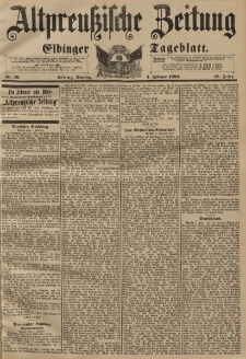 Altpreussische Zeitung, Nr. 29 Dienstag 4 Februar 1896, 48. Jahrgang