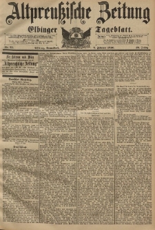 Altpreussische Zeitung, Nr. 33 Sonnabend 8 Februar 1896, 48. Jahrgang