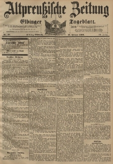 Altpreussische Zeitung, Nr. 42 Mittwoch 19 Februar 1896, 48. Jahrgang