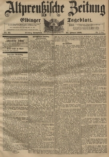 Altpreussische Zeitung, Nr. 45 Sonnabend 22 Februar 1896, 48. Jahrgang
