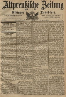 Altpreussische Zeitung, Nr. 48 Mittwoch 26 Februar 1896, 48. Jahrgang