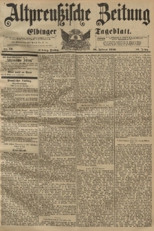 Altpreussische Zeitung, Nr. 50 Freitag 28 Februar 1896, 48. Jahrgang