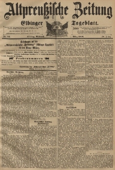 Altpreussische Zeitung, Nr. 54 Mittwoch 4 März 1896, 48. Jahrgang