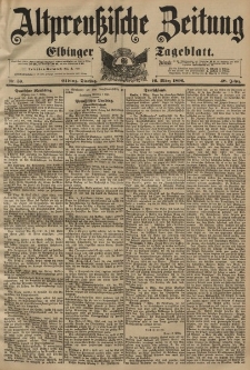 Altpreussische Zeitung, Nr. 59 Dienstag 10 März 1896, 48. Jahrgang