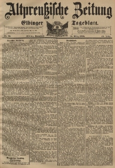 Altpreussische Zeitung, Nr. 63 Sonnabend 14 März 1896, 48. Jahrgang
