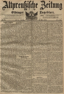 Altpreussische Zeitung, Nr. 64 Sonntag 15 März 1896, 48. Jahrgang