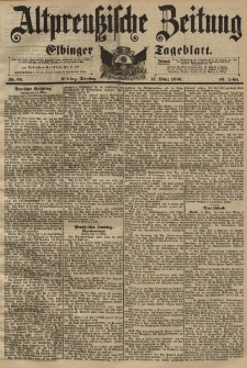 Altpreussische Zeitung, Nr. 65 Dienstag 17 März 1896, 48. Jahrgang
