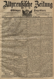 Altpreussische Zeitung, Nr. 66 Mittwoch 18 März 1896, 48. Jahrgang