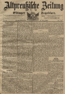 Altpreussische Zeitung, Nr. 67 Donnerstag 19 März 1896, 48. Jahrgang