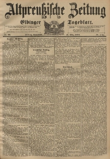 Altpreussische Zeitung, Nr. 69 Sonnabend 21 März 1896, 48. Jahrgang