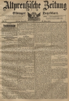 Altpreussische Zeitung, Nr. 75 Sonnabend 28 März 1896, 48. Jahrgang