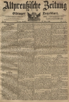 Altpreussische Zeitung, Nr. 77 Dienstag 31 März 1896, 48. Jahrgang