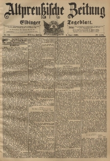 Altpreussische Zeitung, Nr. 80 Freitag 3 April 1896, 48. Jahrgang