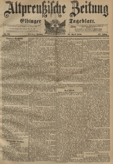 Altpreussische Zeitung, Nr. 96 Freitag 24 April 1896, 48. Jahrgang