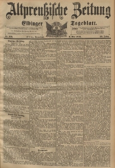 Altpreussische Zeitung, Nr. 109 Sonnabend 9 Mai 1896, 48. Jahrgang